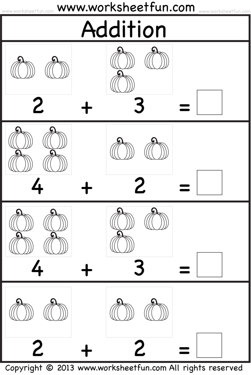 Fun Addition Practice For Kindergarten MySchoolsMath