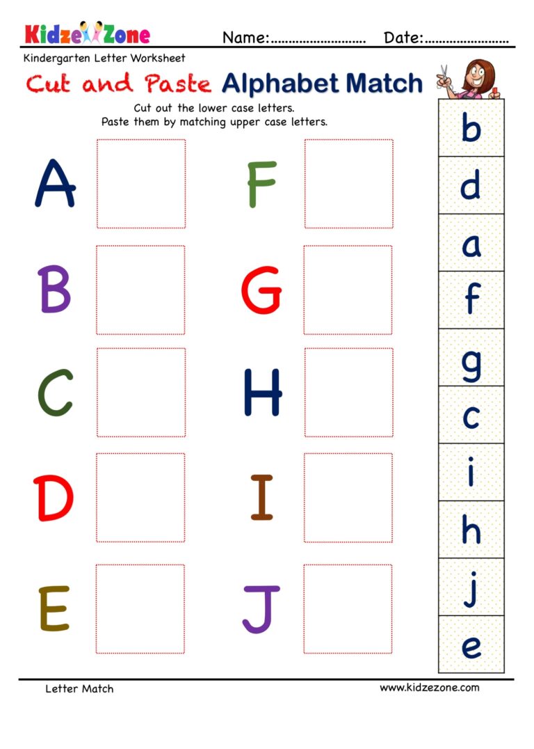 Fun And Educational Letter Matching Worksheets For Kids Engaging Alphabet Activities