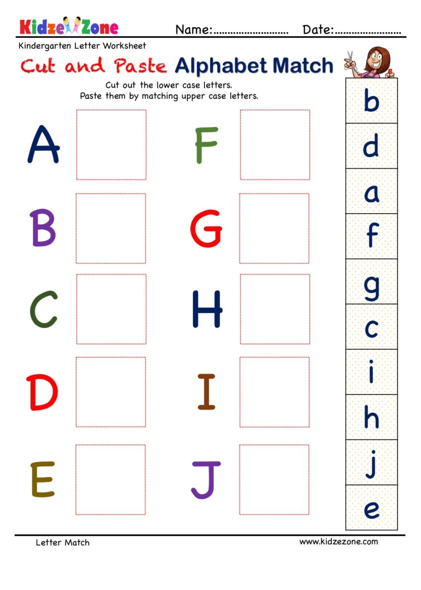 Fun And Educational Letter Matching Worksheets For Kids Engaging Alphabet Activities