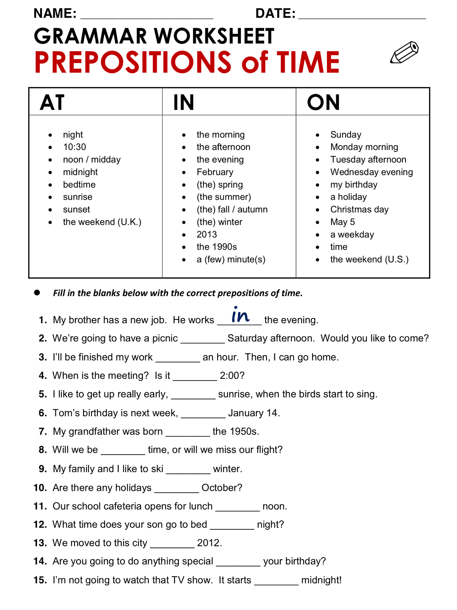 English Exercises Worksheets Printables English Exercises Worksheets Printables