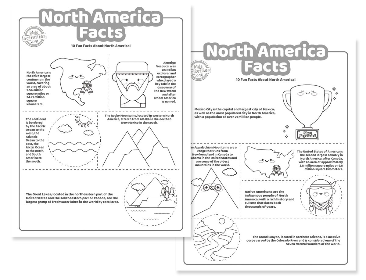 Fun Facts About North America Free Printables Kids Activities Blog Fun Facts About North America Free Printables Kids Activities Blog