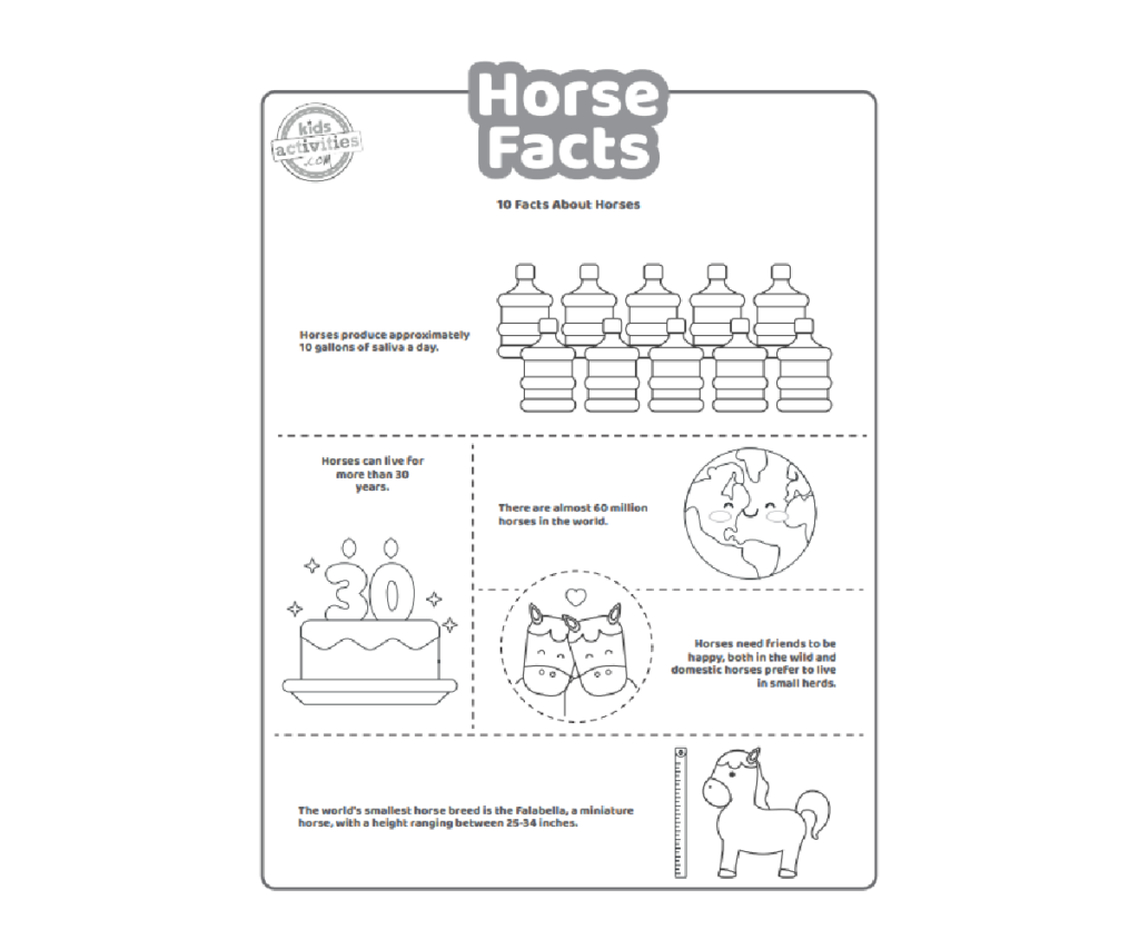 Fun Horse Facts For Kids To Print And Learn Kids Activities Blog Fun Horse Facts For Kids To Print And Learn Kids Activities Blog