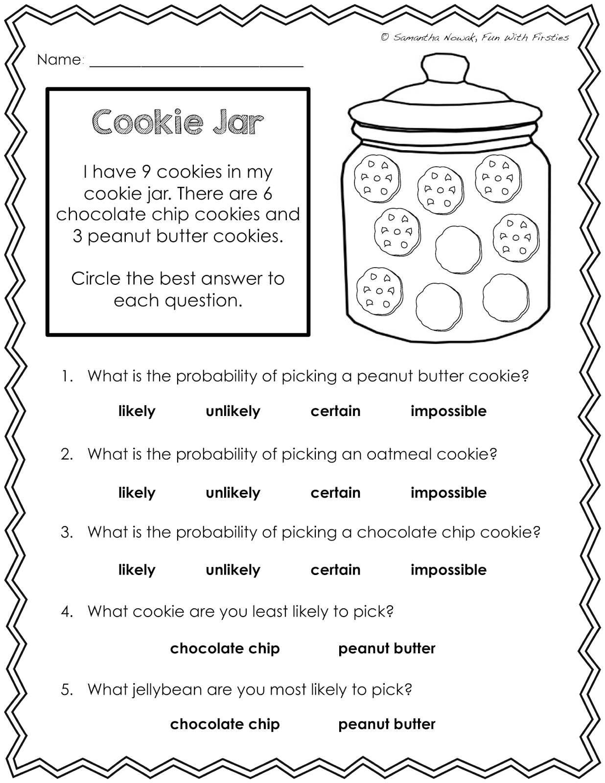Free Probability Worksheets Grade 1 Free Probability Worksheets Grade 1