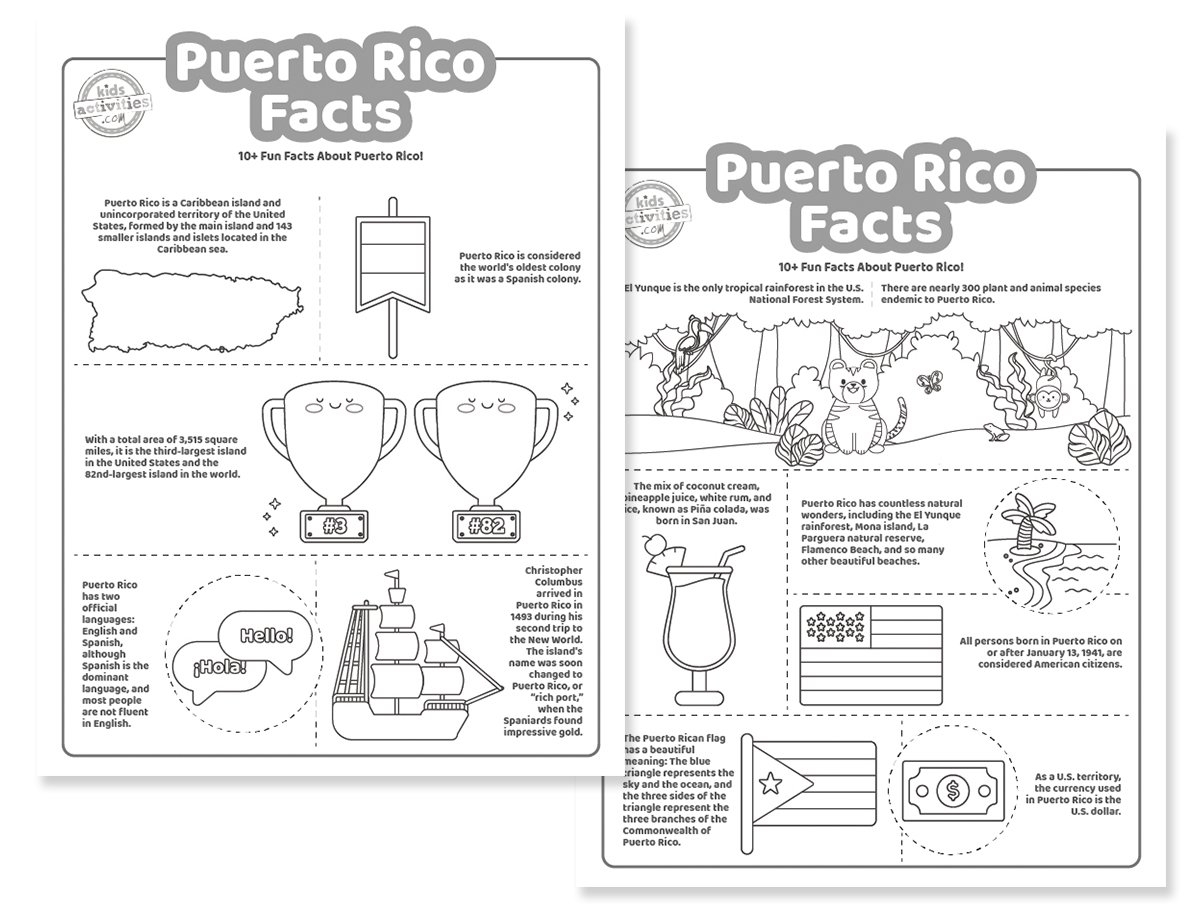 Fun Puerto Rico Facts For Kids To Print And Learn Kids Activities Blog Fun Puerto Rico Facts For Kids To Print And Learn Kids Activities Blog