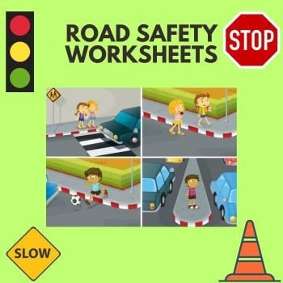 Fun Road Safety Worksheets Learn With Pictures U0026 Signs Kids Education Traffic Rules And Sign Boards Activity Social Skills For Kids Etsy Fun Road Safety Worksheets Learn With Pictures U0026 Signs Kids Education Traffic Rules And Sign Boards Activity Social Skills For Kids Etsy