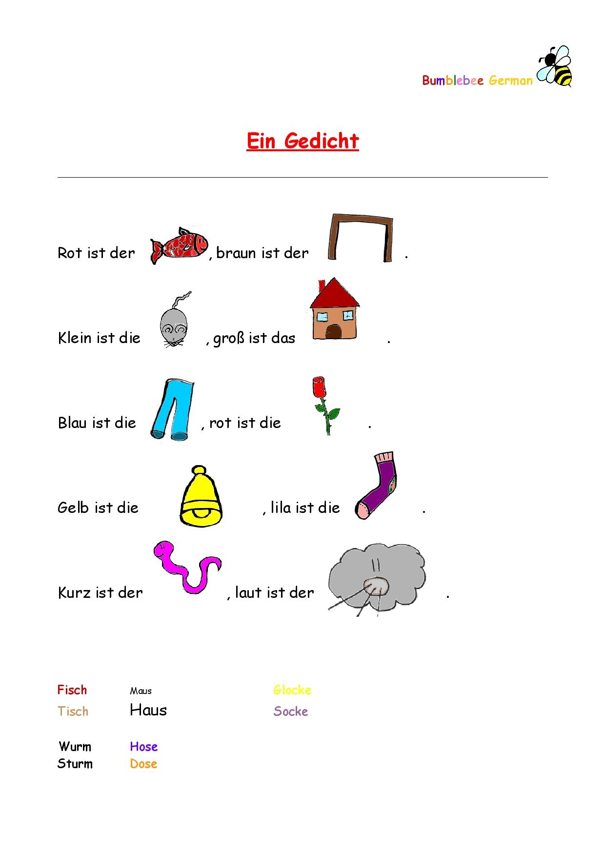 German Worksheets For Kids Printouts BeeGerman Worksheets Library German Worksheets For Kids Printouts BeeGerman Worksheets Library