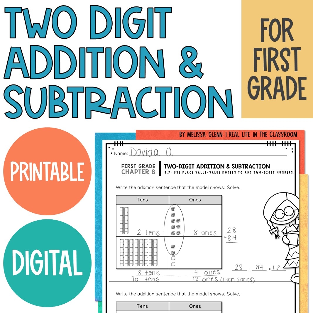 Go Math First Grade Chapter 8 Two Digit Addition And Subtraction