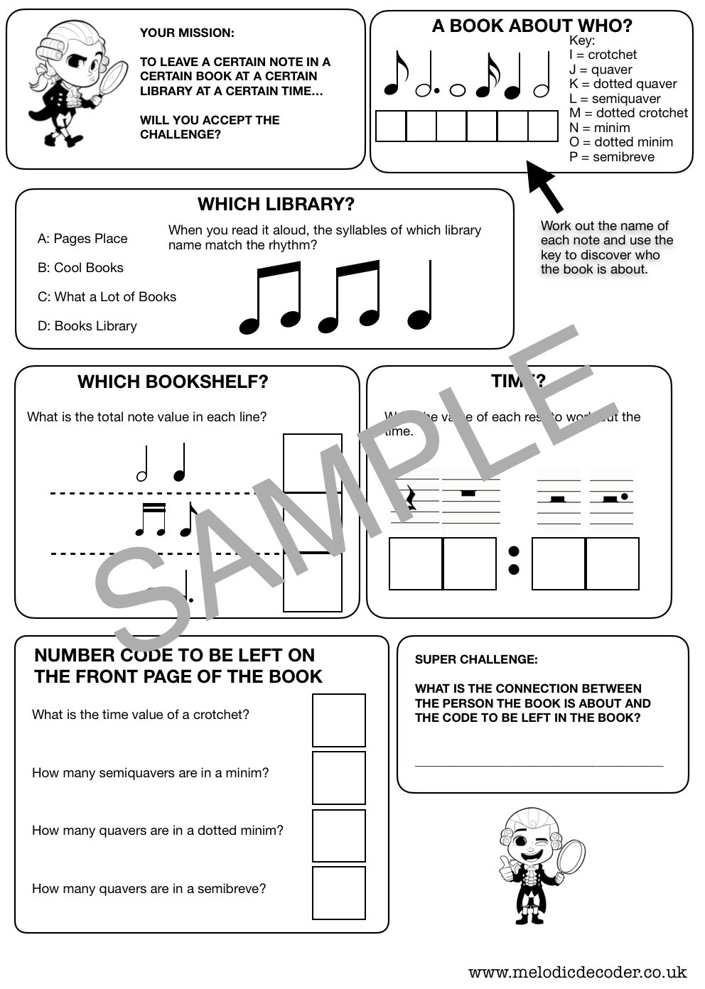 Grade 1 Music Theory Worksheet Bundle Melodic Decoder Music Theory