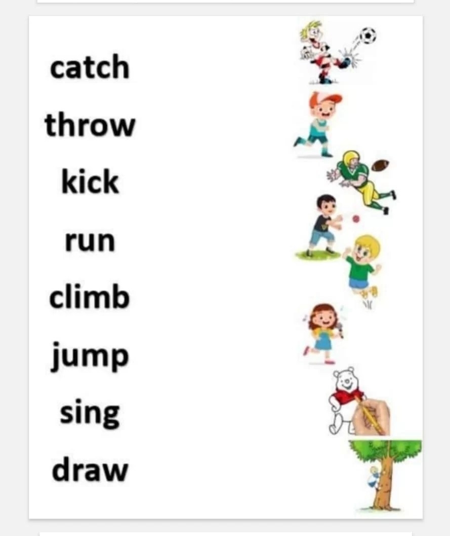 Grade 1 Verbs Worksheets Activity School For Kids