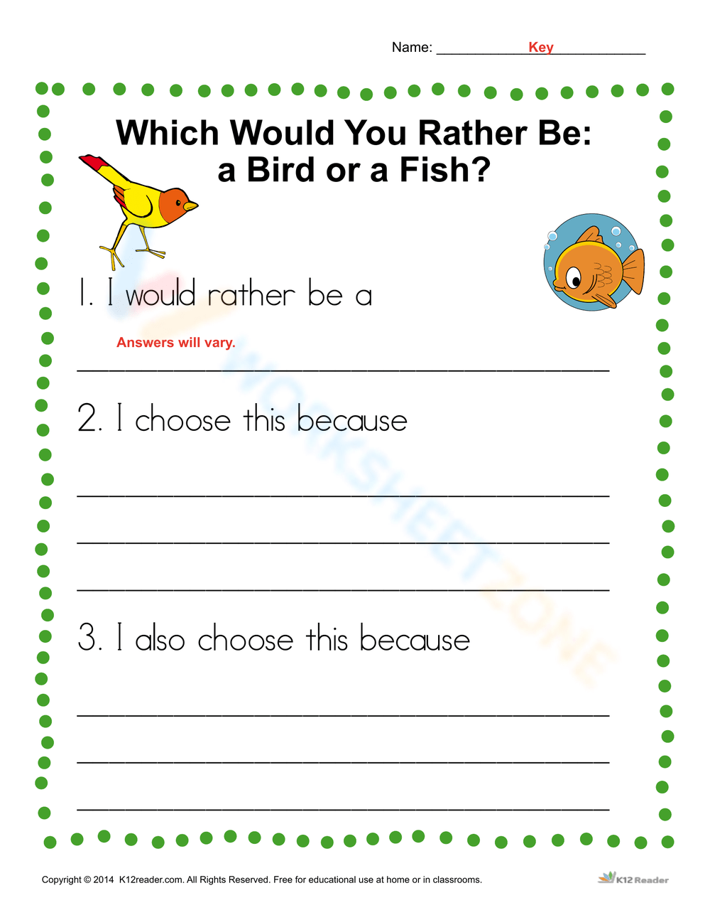 K12reader 2nd Grade Reading Comprehension Worksheets