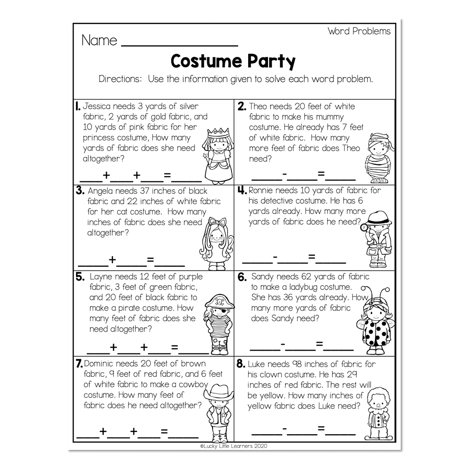 Grade 2 Word Problems Free Worksheets Printables Worksheets Library