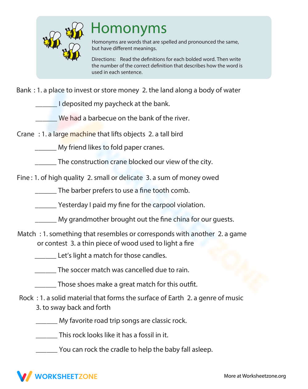Grade 3 Homophones And Homographs Worksheets Grade 3 Homophones And Homographs Worksheets