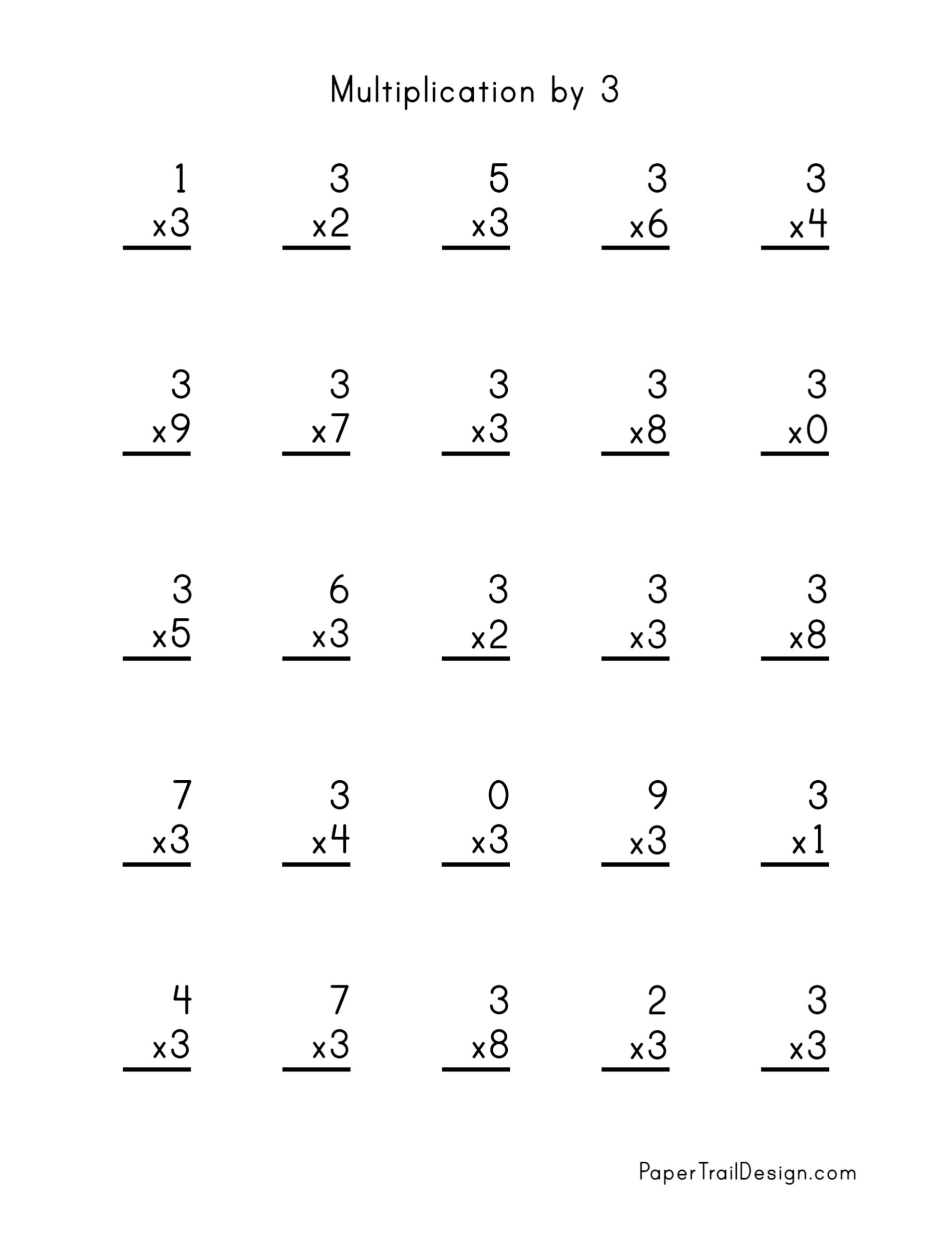 Grade 3 Math Worksheet Multiplication Tables 2 U0026 3 K5 