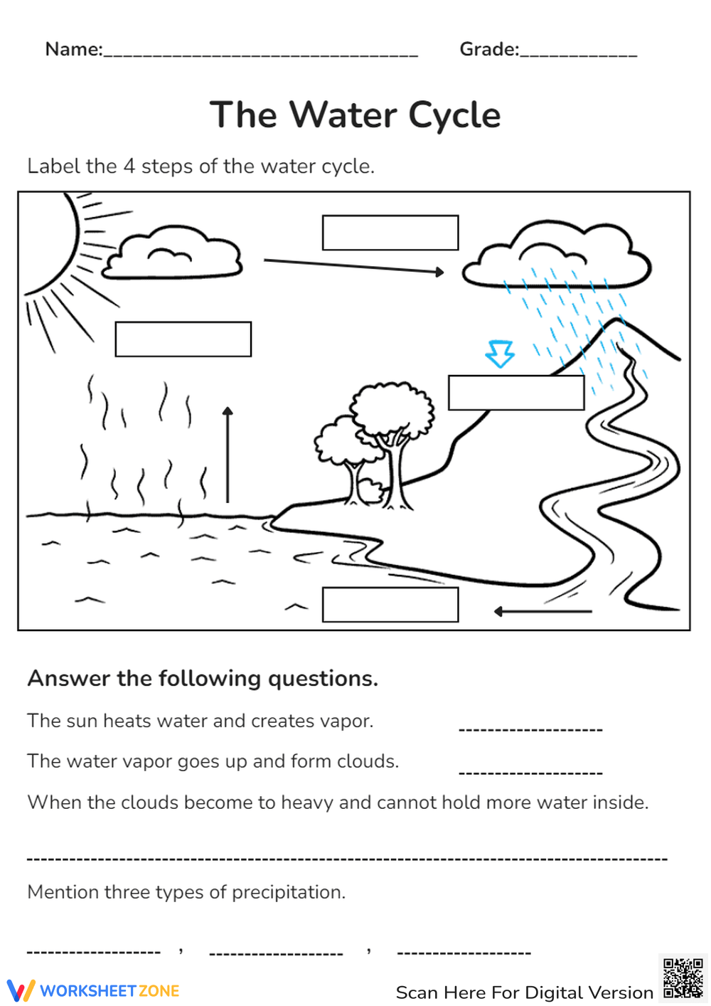 Grade 4 Water Worksheets