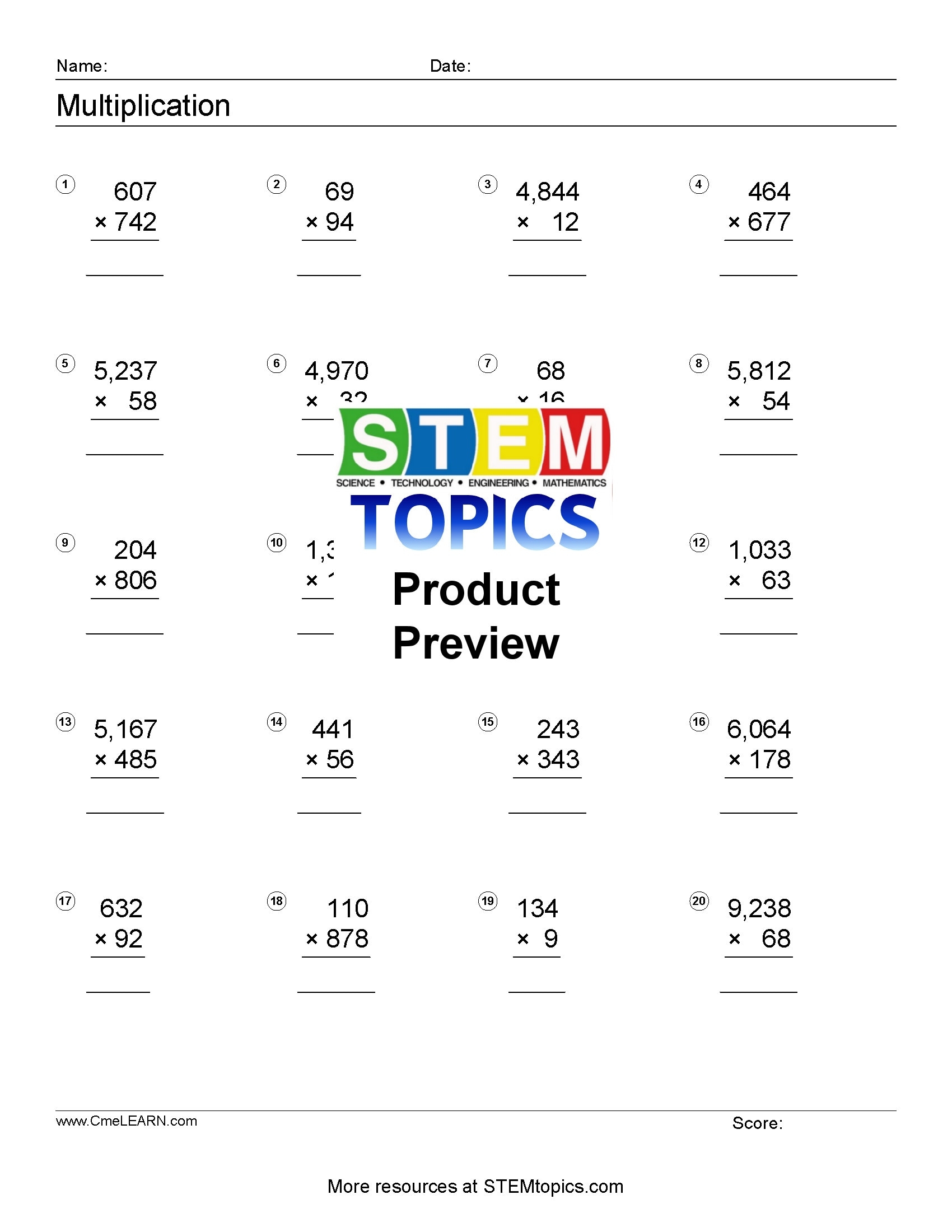 Free Printable Sixth Grade Math Worksheets Free Printable Sixth Grade Math Worksheets