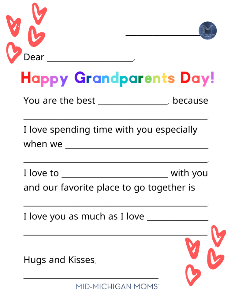 Grandparents Day A Printable To Help Celebrate 