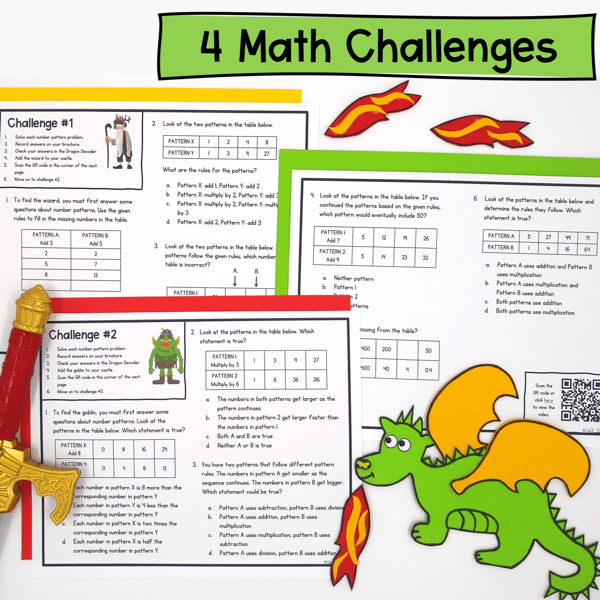Graph Number Patterns 5th Grade Math Escape Room MagiCore Graph Number Patterns 5th Grade Math Escape Room MagiCore