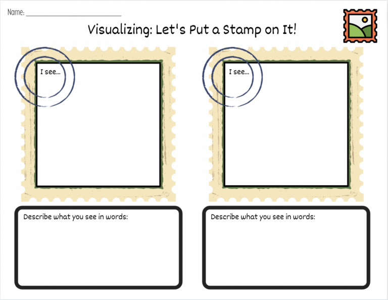 Graphic Organizer Worksheets Visualizing Strategy For Reading Comprehension Made By Teachers