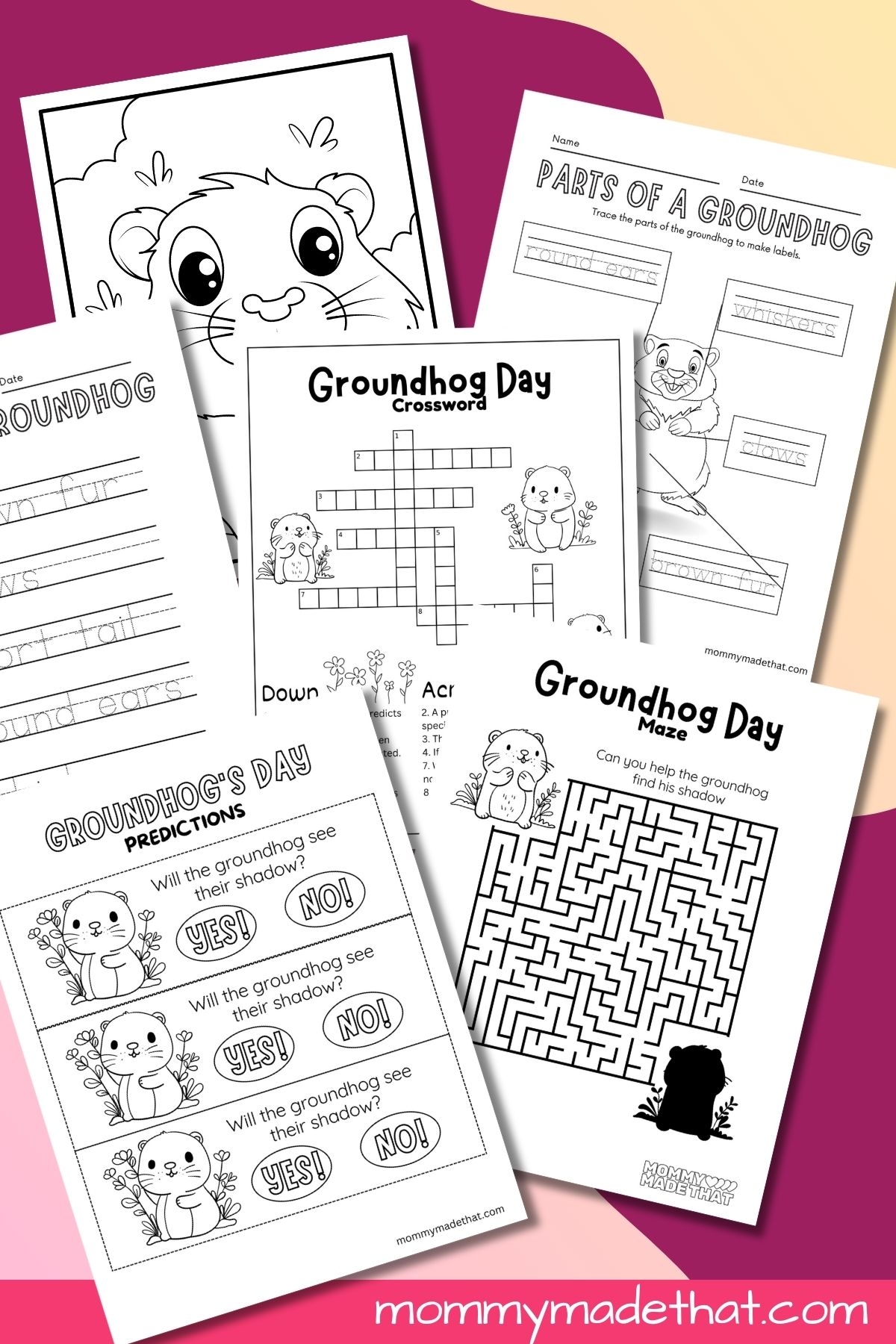 Groundhog Day Printables Lots Of Fun Free Printables Groundhog Day Printables Lots Of Fun Free Printables