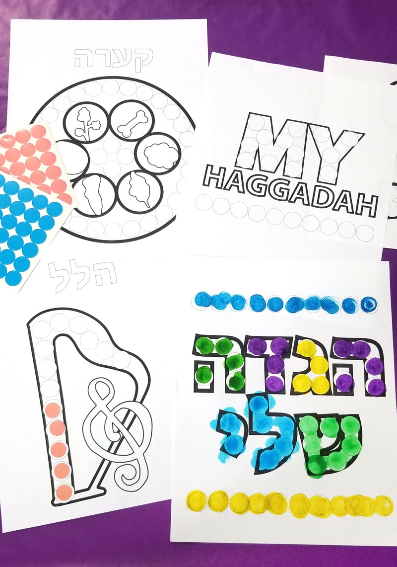 Haggadah For Kids Easy Printable Do A Dot And Craft Haggadah For Kids Easy Printable Do A Dot And Craft