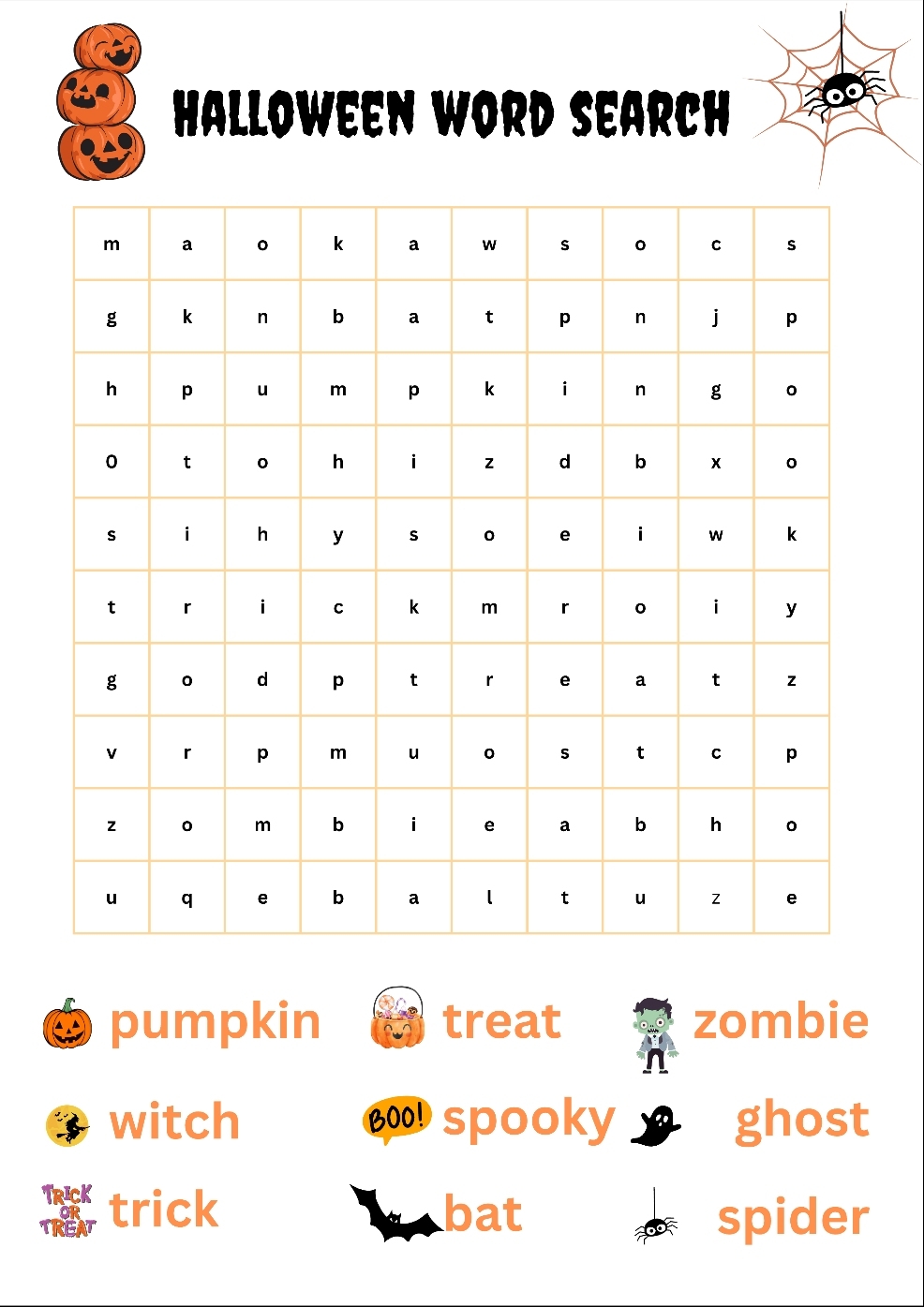 Halloween Activity Printable Sheets For Children The Parenting Daily