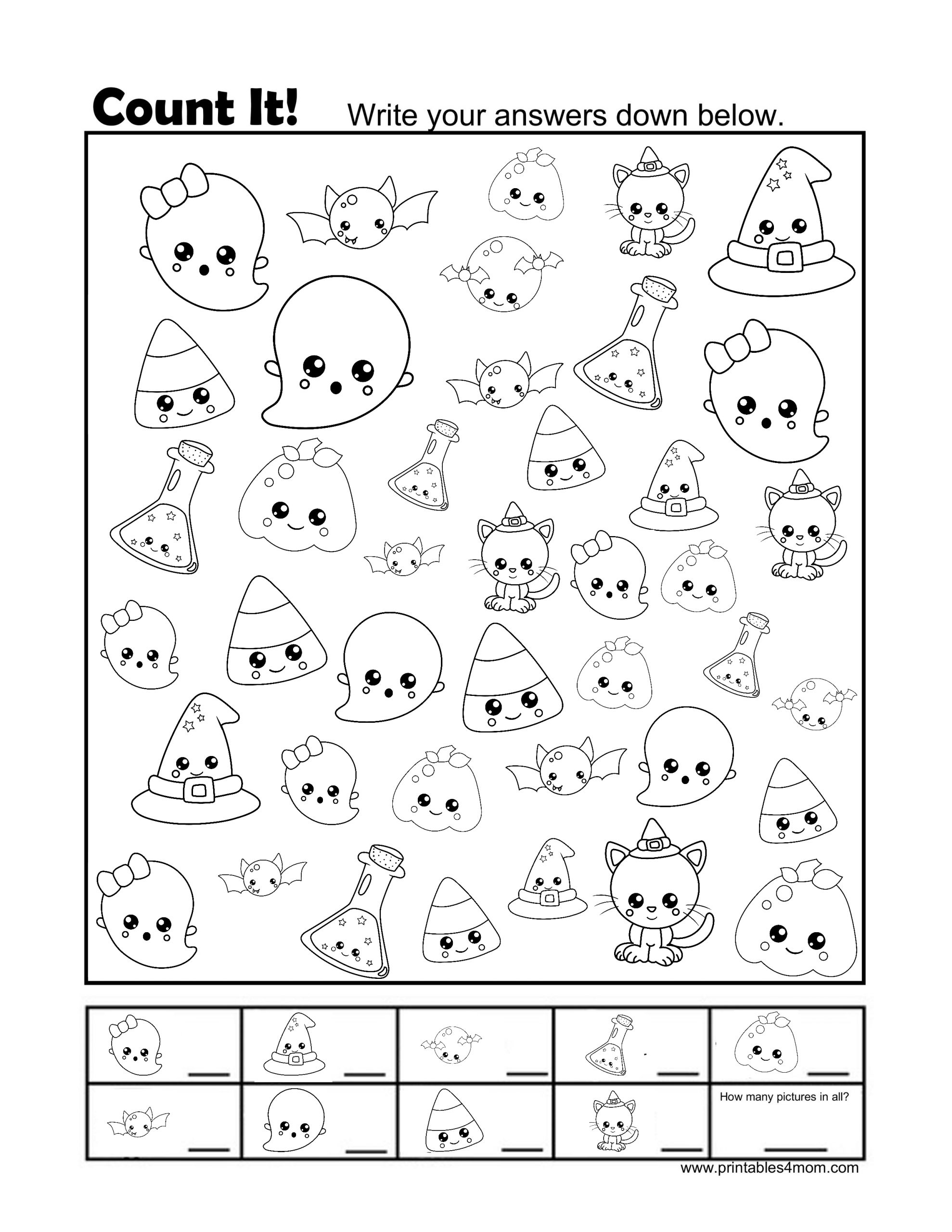 Halloween Games Worksheet Kindergarten Words