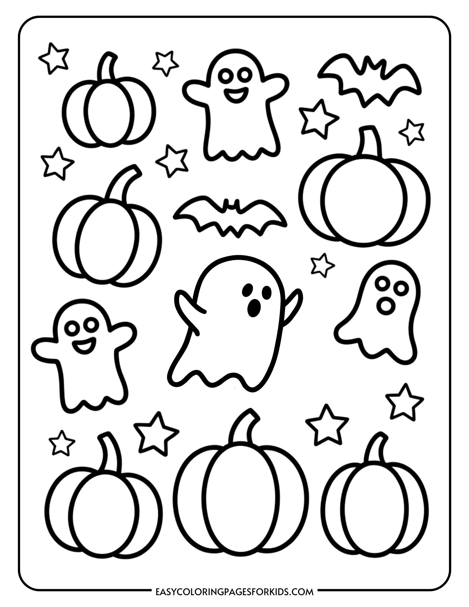 Halloween Coloring Pages For Preschoolers 4 Free Pages Easy Coloring Pages For Kids Halloween Coloring Pages For Preschoolers 4 Free Pages Easy Coloring Pages For Kids