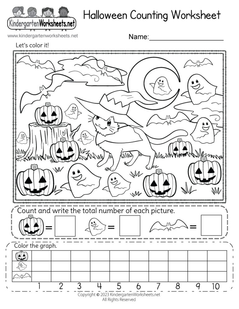 Halloween Counting Worksheet Free Printable Digital U0026 PDF