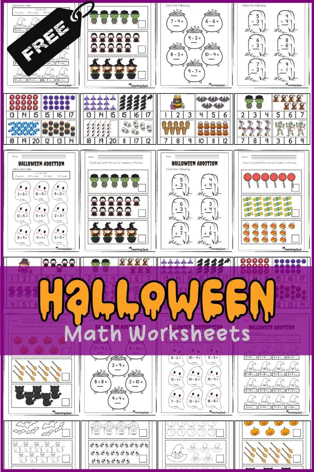 Free Second Grade Halloween Math Worksheets Free Second Grade Halloween Math Worksheets