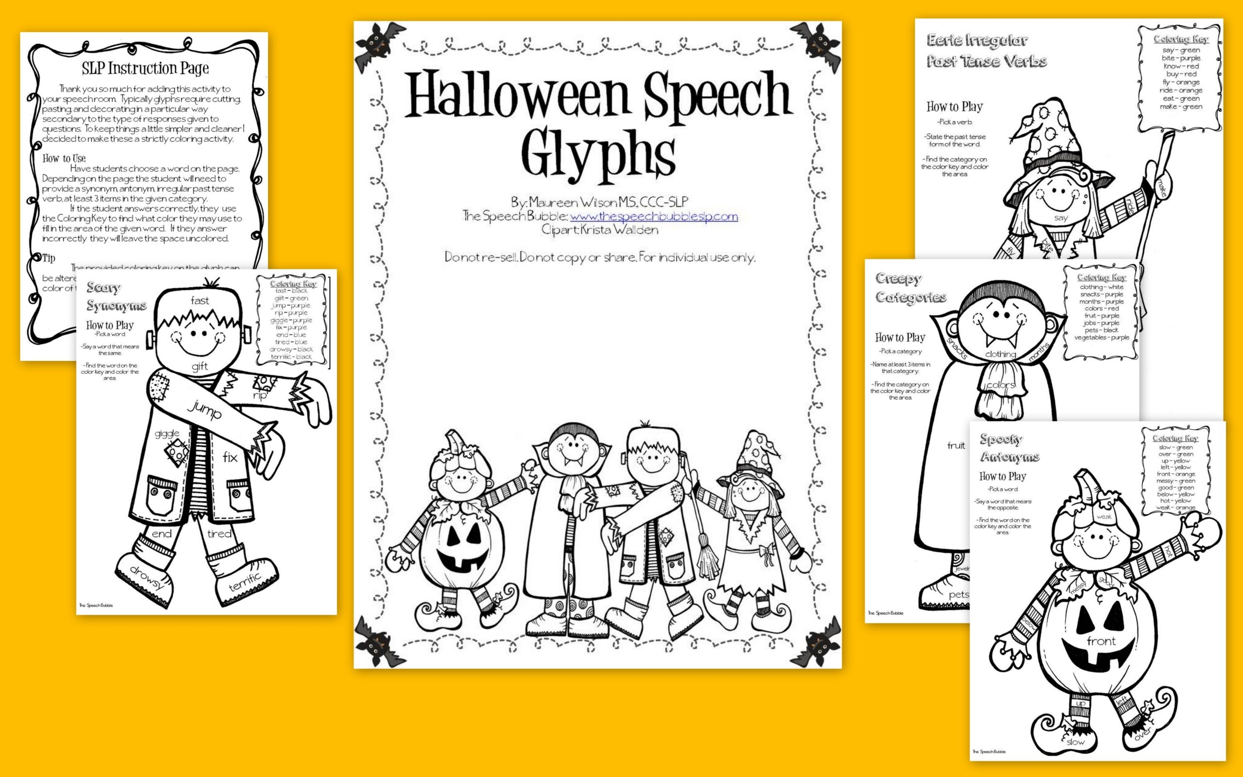 Halloween Speech Glyphs The Speech Bubble SLP Halloween Speech Glyphs The Speech Bubble SLP