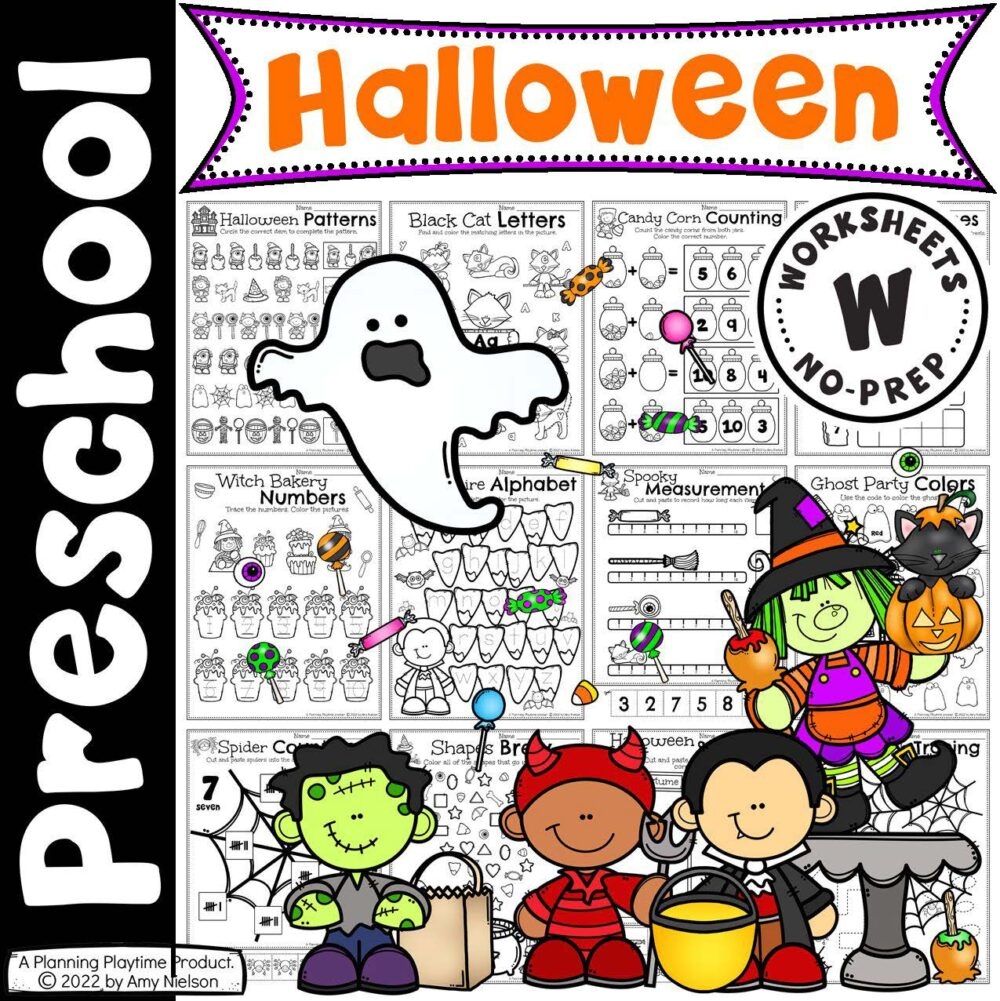 Halloween Worksheets For Preschool Planning Playtime Halloween Worksheets For Preschool Planning Playtime