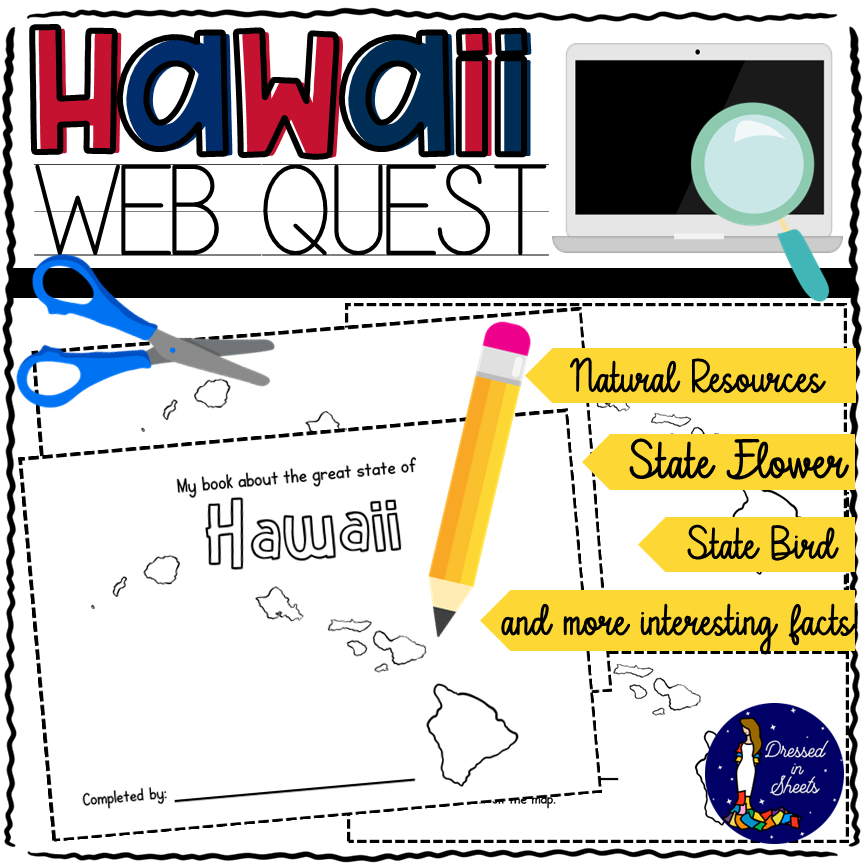 Hawaii WebQuest Printable Book Made By Teachers