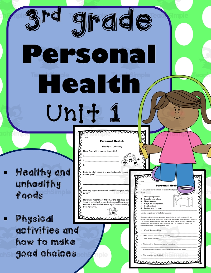 Health 3rd Grade Unit 1 Personal Health By Teach Simple