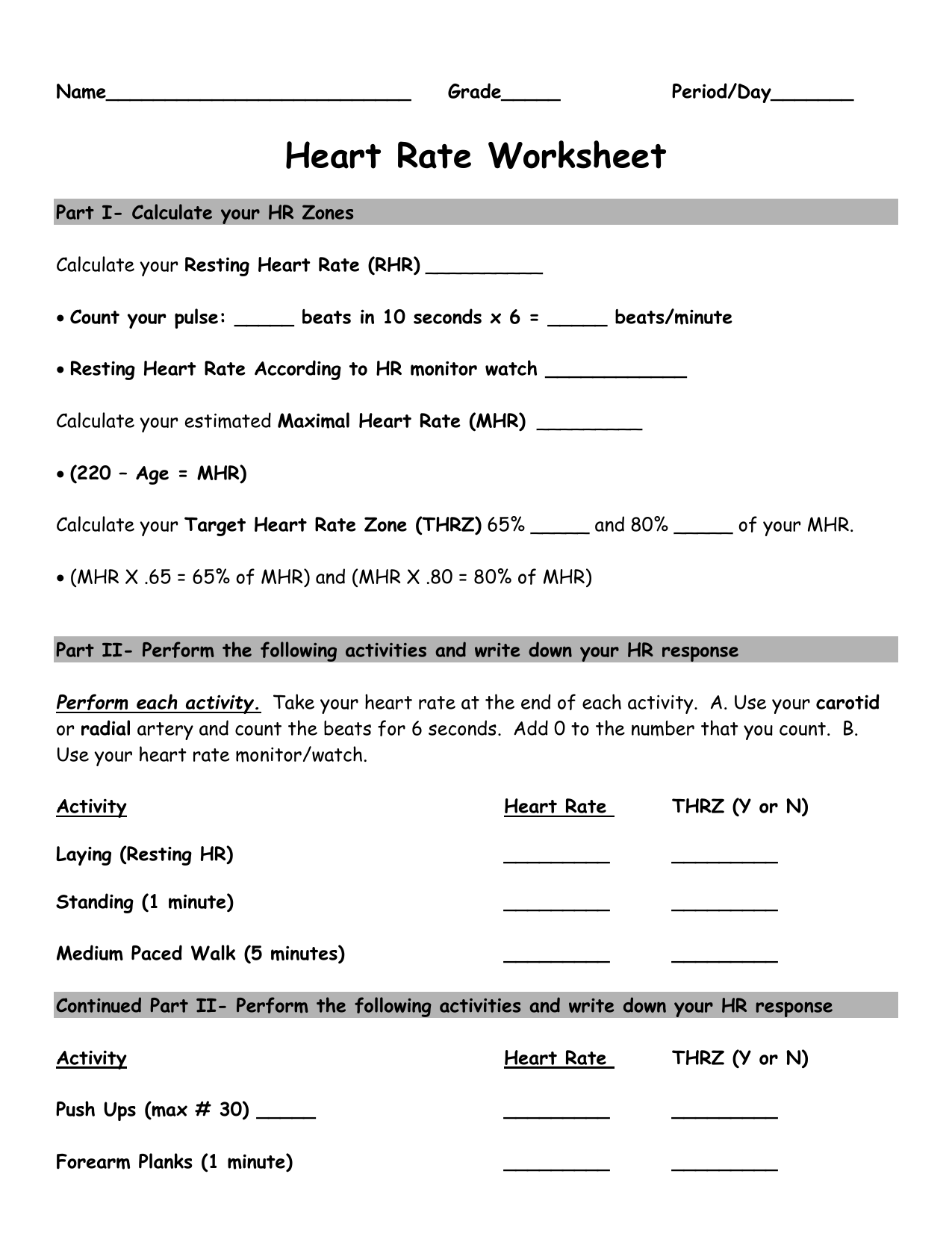 Free Printable Health Worksheets Middle School Free Printable Health Worksheets Middle School