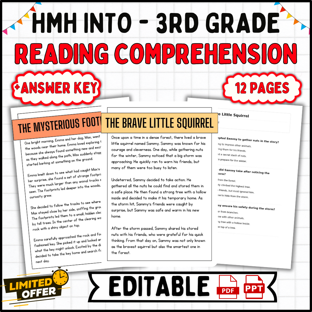 HMH Into Reading 3rd Grade Passages Reading Comprehension Worksheets Made By Teachers HMH Into Reading 3rd Grade Passages Reading Comprehension Worksheets Made By Teachers