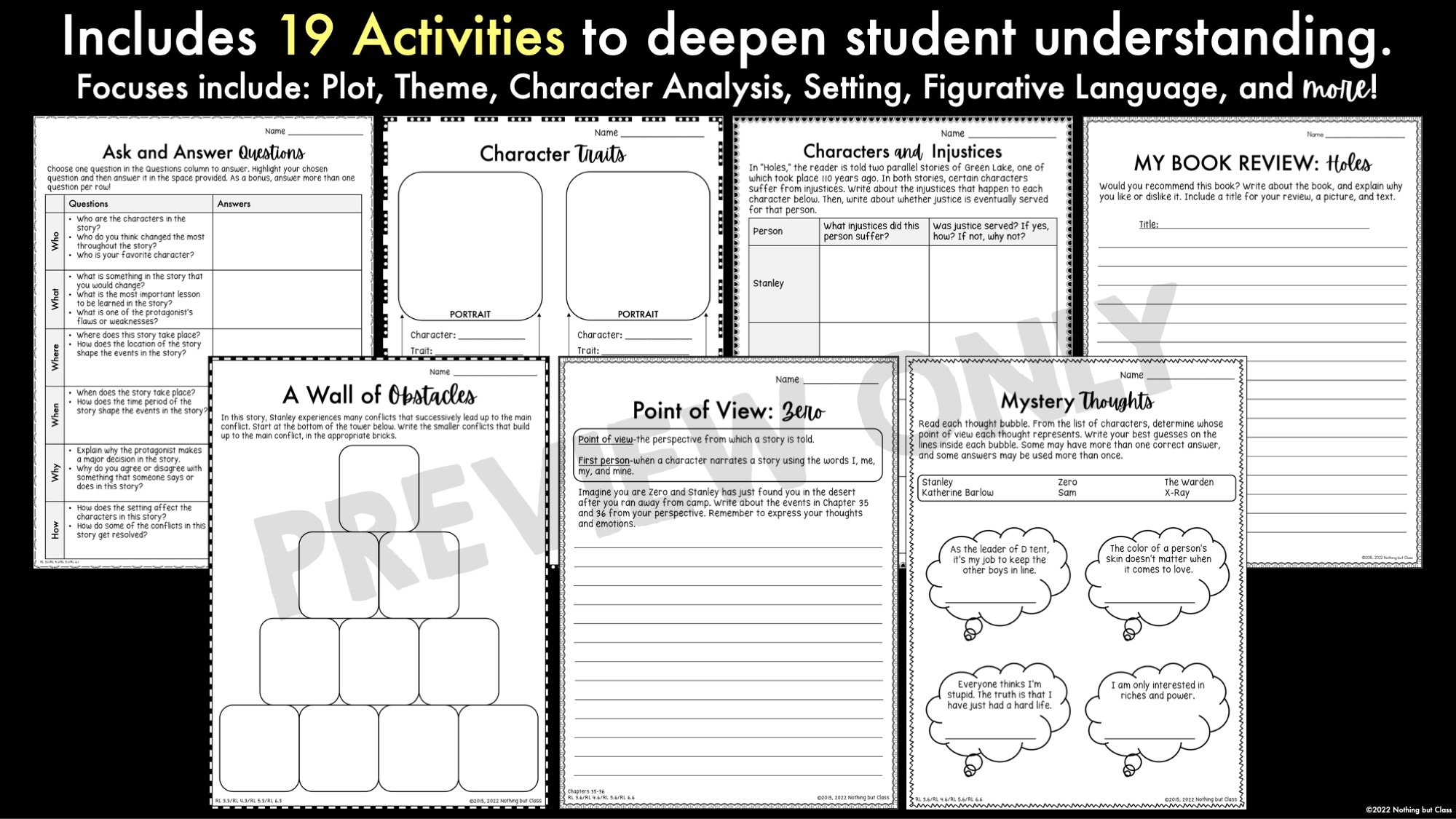Holes Worksheets Free Printable Holes Worksheets Free Printable