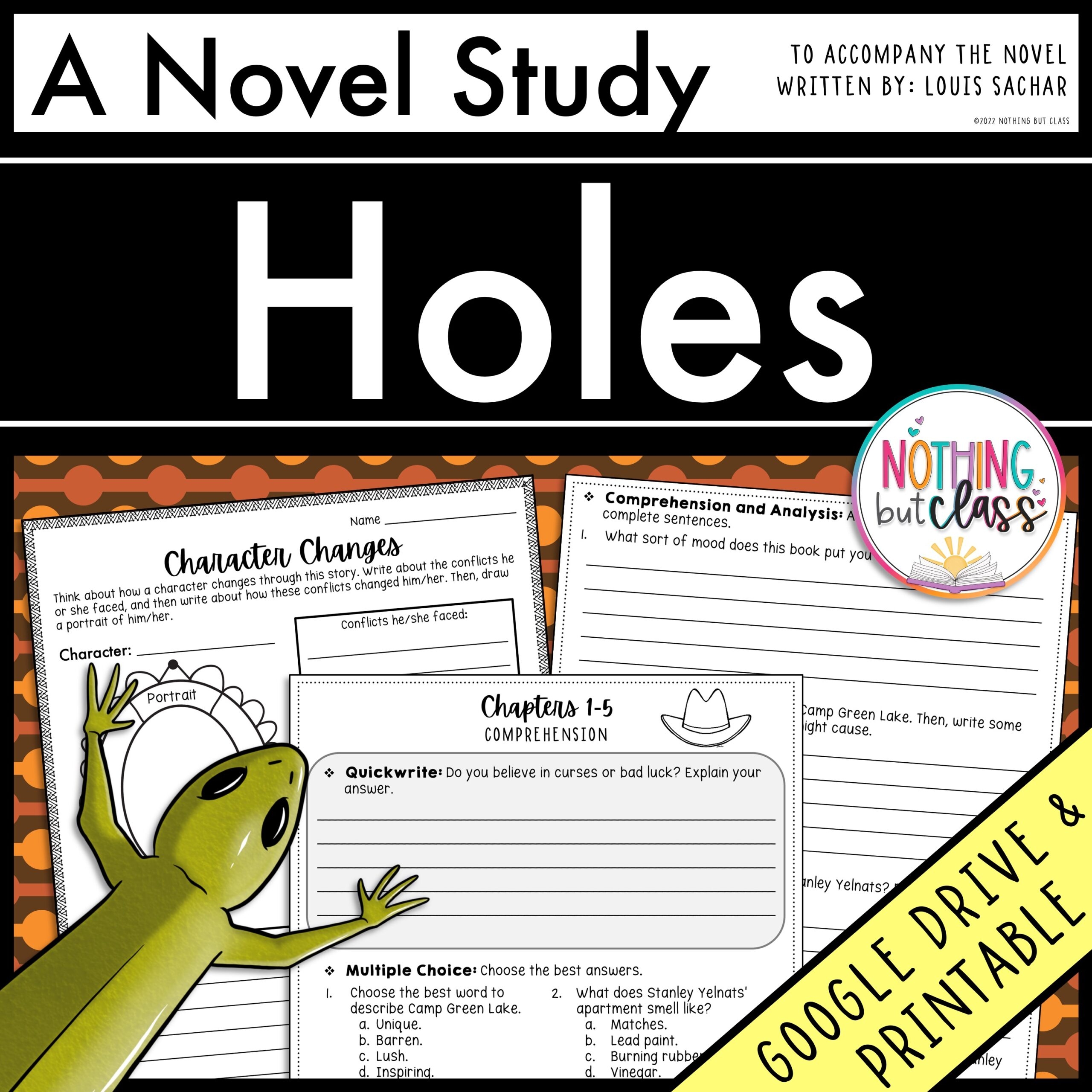 Holes Novel Study Unit Comprehension Questions With Activities And Tests Made By Teachers Holes Novel Study Unit Comprehension Questions With Activities And Tests Made By Teachers