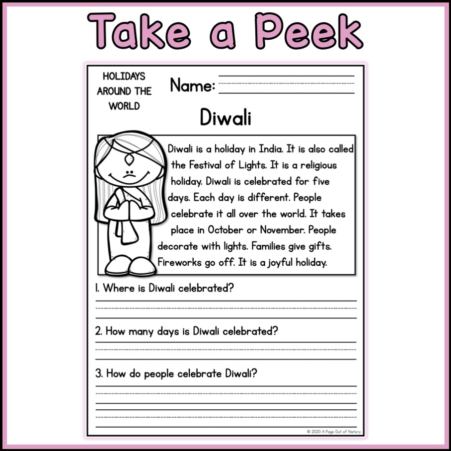 Holidays Around The World Social Studies Reading Comprehension Passages K 2 Made By Teachers Holidays Around The World Social Studies Reading Comprehension Passages K 2 Made By Teachers