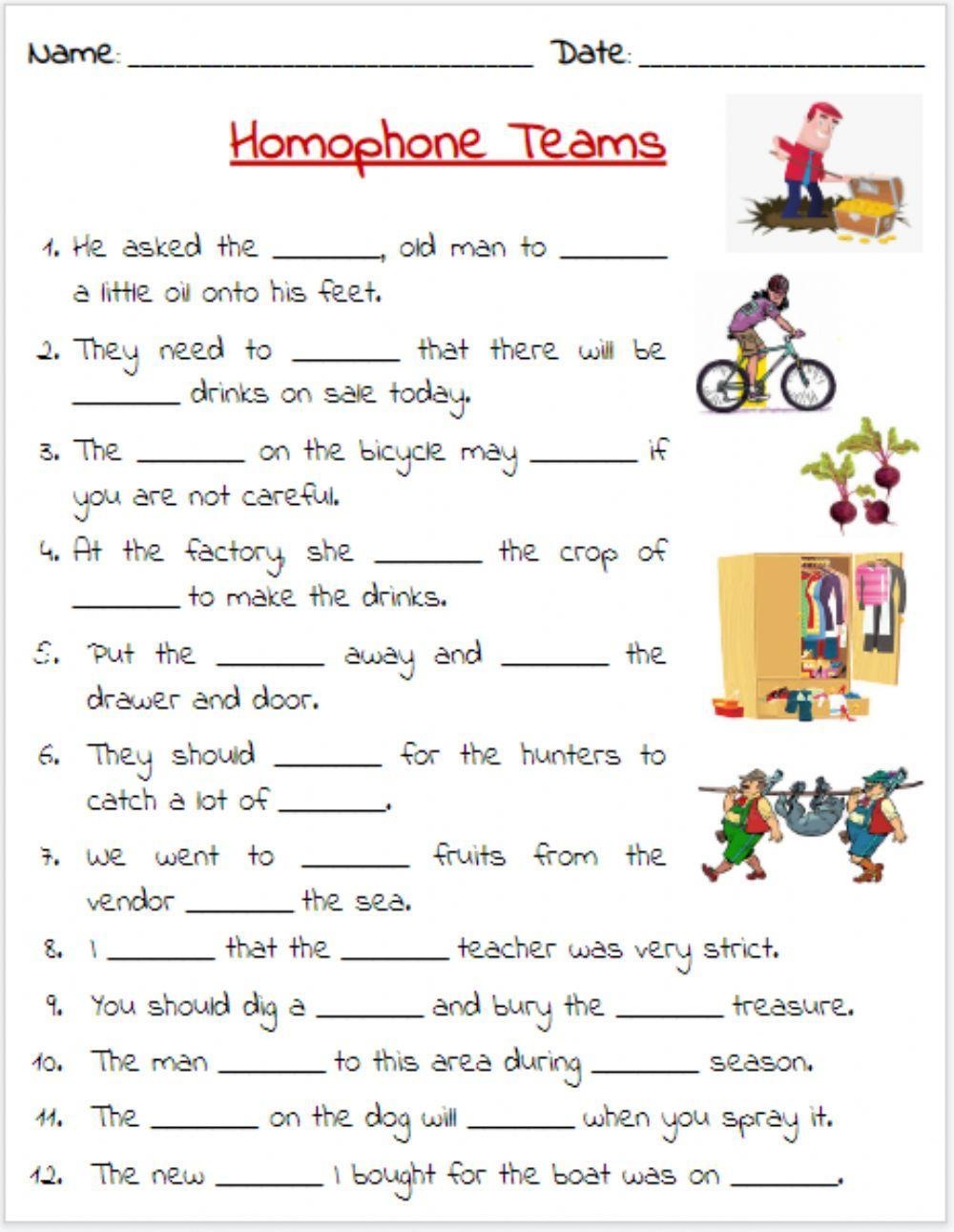 Homophone Exercise 3 Worksheet Worksheets Library Homophone Exercise 3 Worksheet Worksheets Library