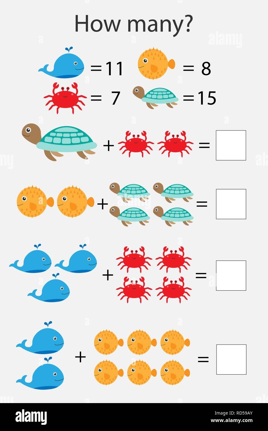 How Many Counting Game With Ocean Animals For Kids Educational Maths Task For The Development Of Logical Thinking Preschool Worksheet Activity Coun Stock Vector Image Art Alamy How Many Counting Game With Ocean Animals For Kids Educational Maths Task For The Development Of Logical Thinking Preschool Worksheet Activity Coun Stock Vector Image Art Alamy