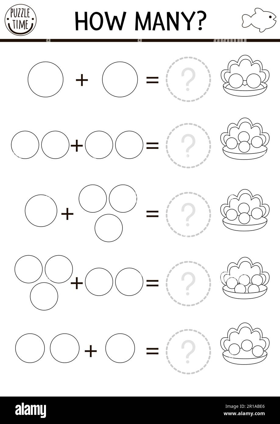 How Many Pearls Game Under The Sea Black And White Math Addition Activity For Preschool Children Simple Ocean Life Printable Line Counting Worksheet Stock Vector Image Art Alamy How Many Pearls Game Under The Sea Black And White Math Addition Activity For Preschool Children Simple Ocean Life Printable Line Counting Worksheet Stock Vector Image Art Alamy
