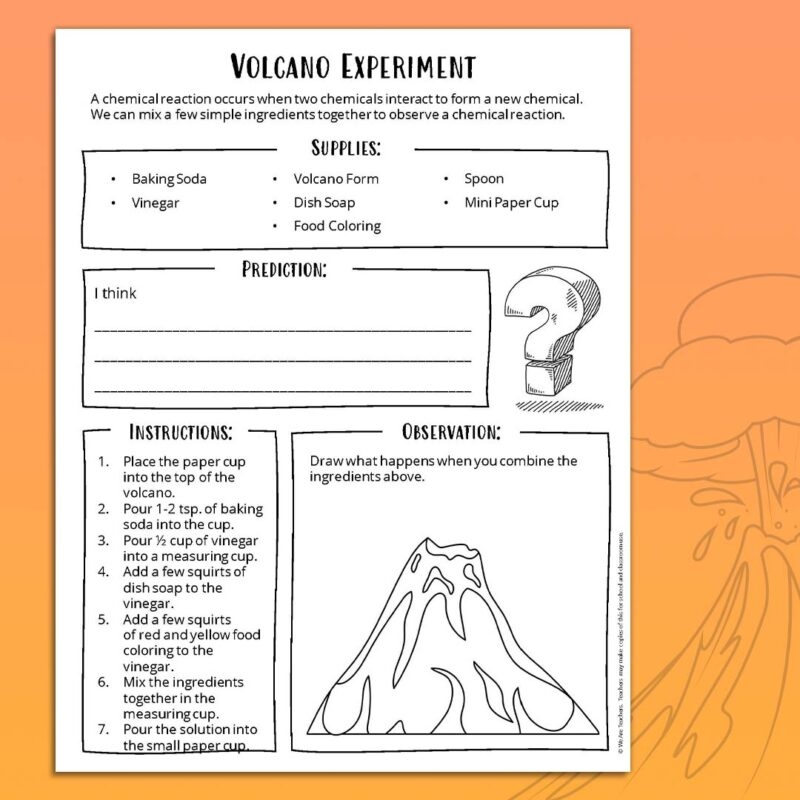 Free Volcano Worksheets For 2nd Grade