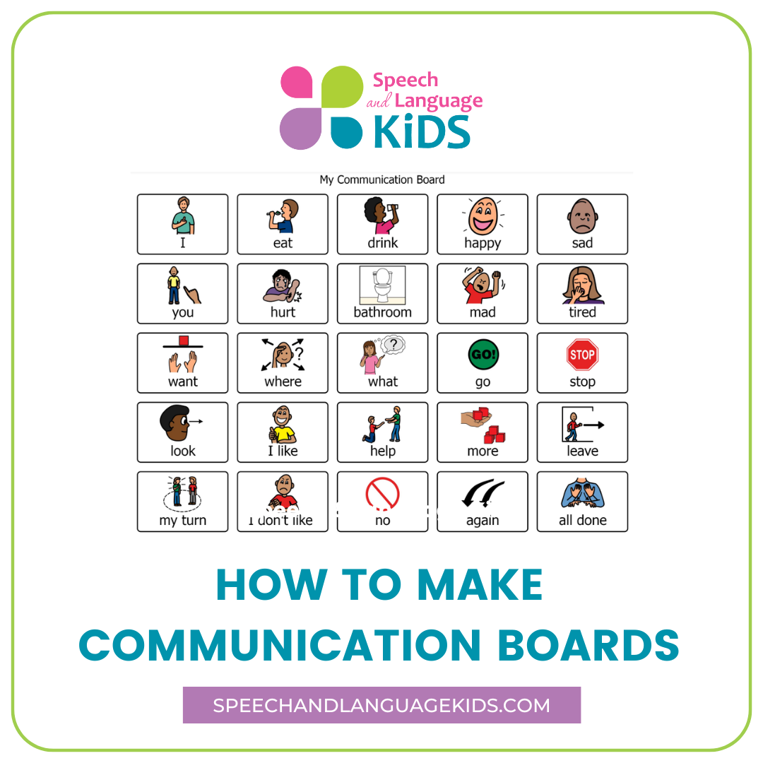 How To Make Communication Boards Speech And Language Kids How To Make Communication Boards Speech And Language Kids
