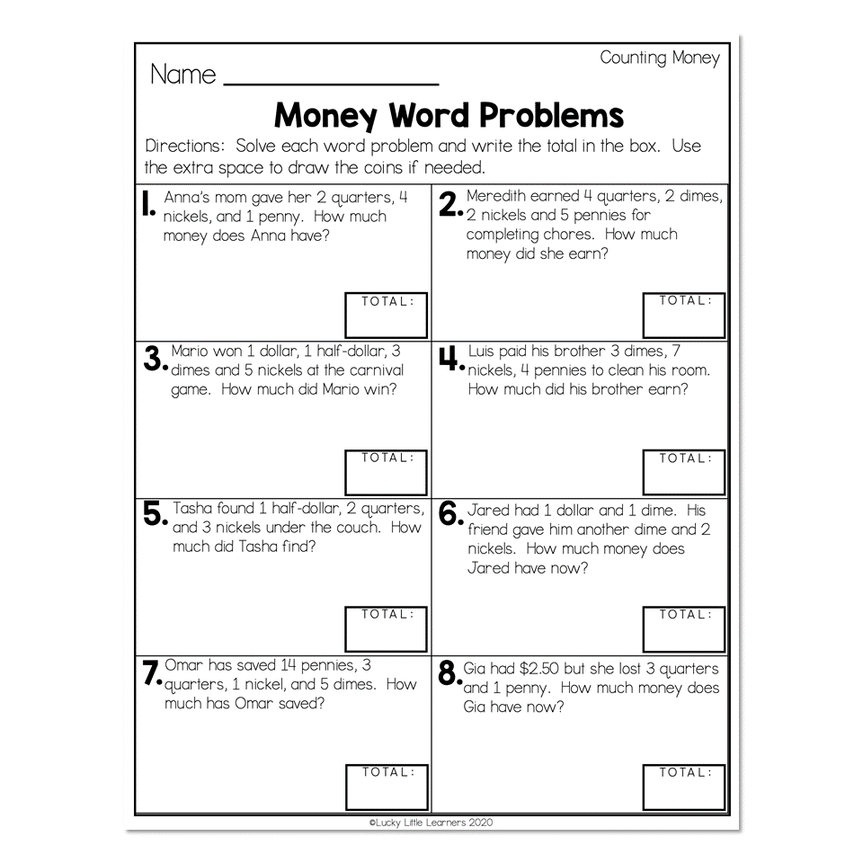 Word Problems Worksheets 2nd Grade Free