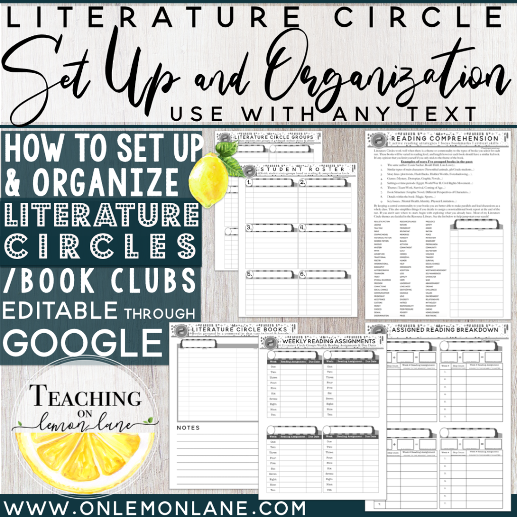 How To Set Up Literature Circles In The Upper Grade Classroom How To Set Up Literature Circles In The Upper Grade Classroom