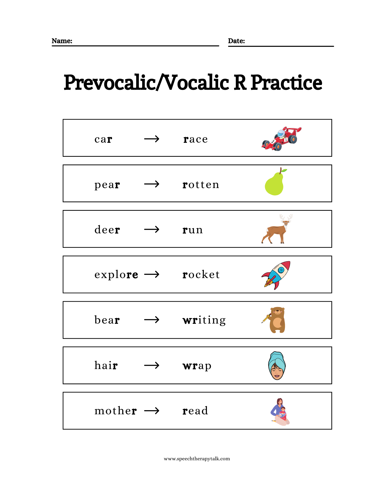 How To Work On Vocalic R 6 Step Guide Speech Therapy Talk
