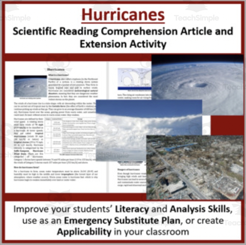 Reading Comprehension Worksheet Hurricane And Tornadoes Reading Comprehension Worksheet Hurricane And Tornadoes