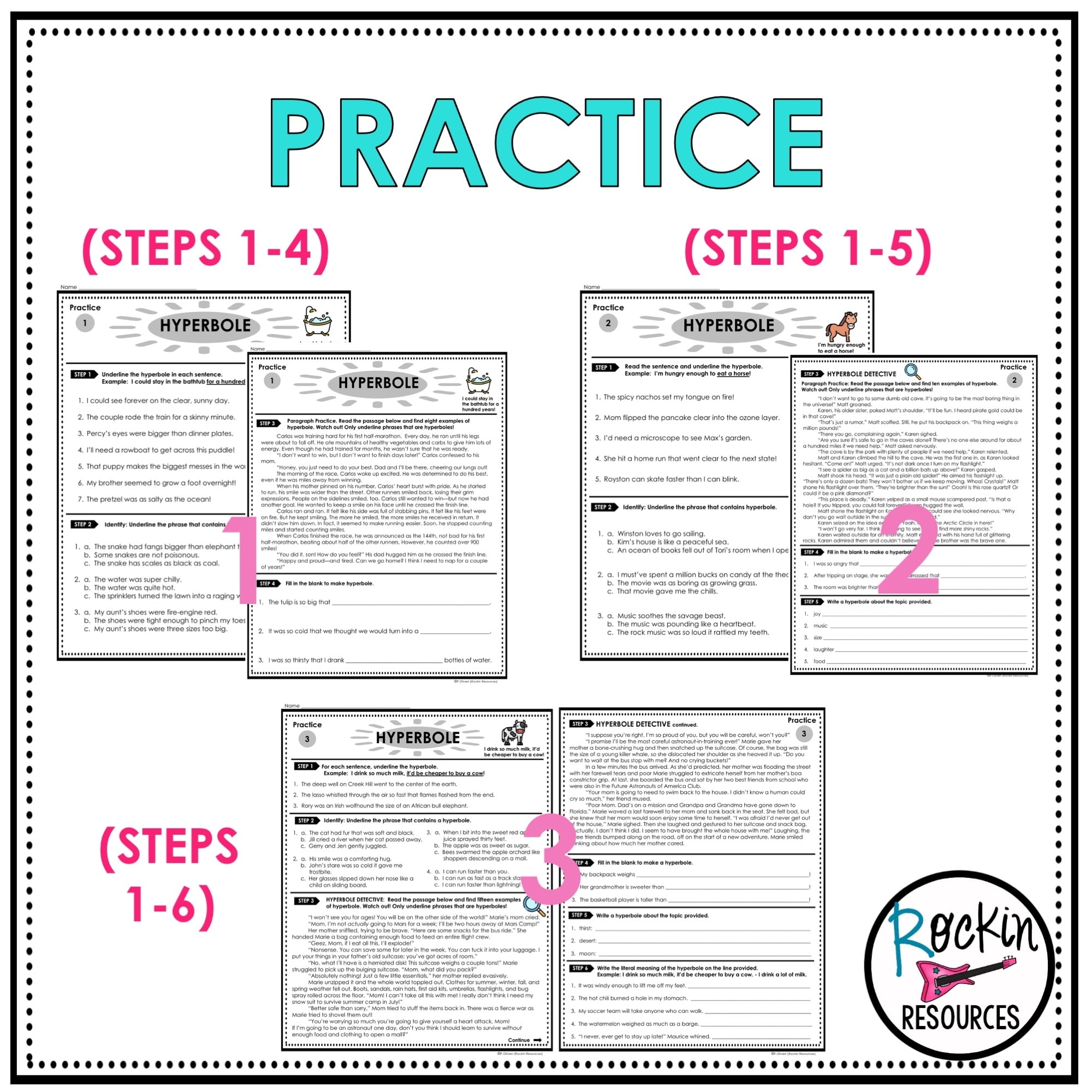 Free Hyperbole Worksheets 4th Grade Free Hyperbole Worksheets 4th Grade