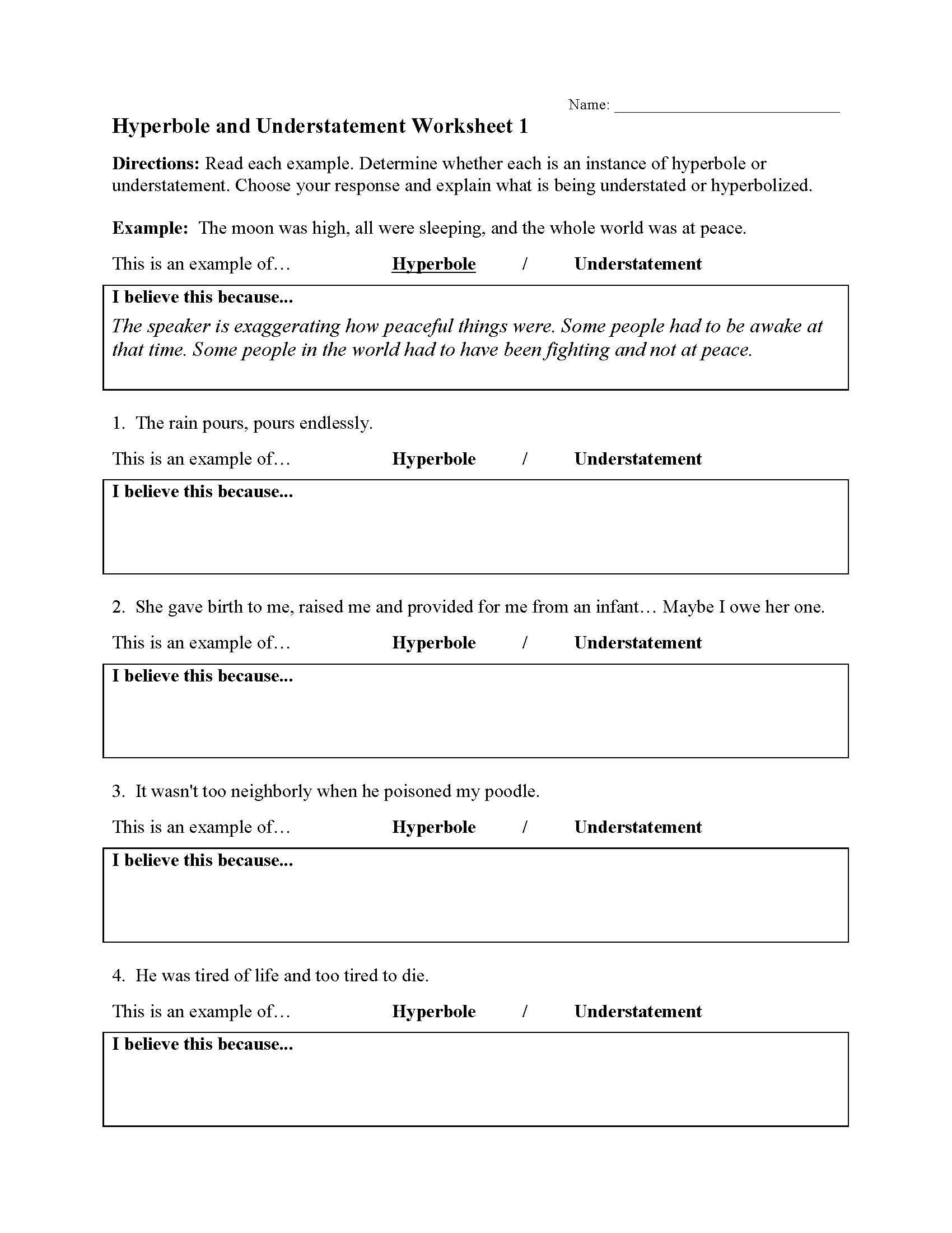 Hyperbole Worksheets Worksheets Library Hyperbole Worksheets Worksheets Library