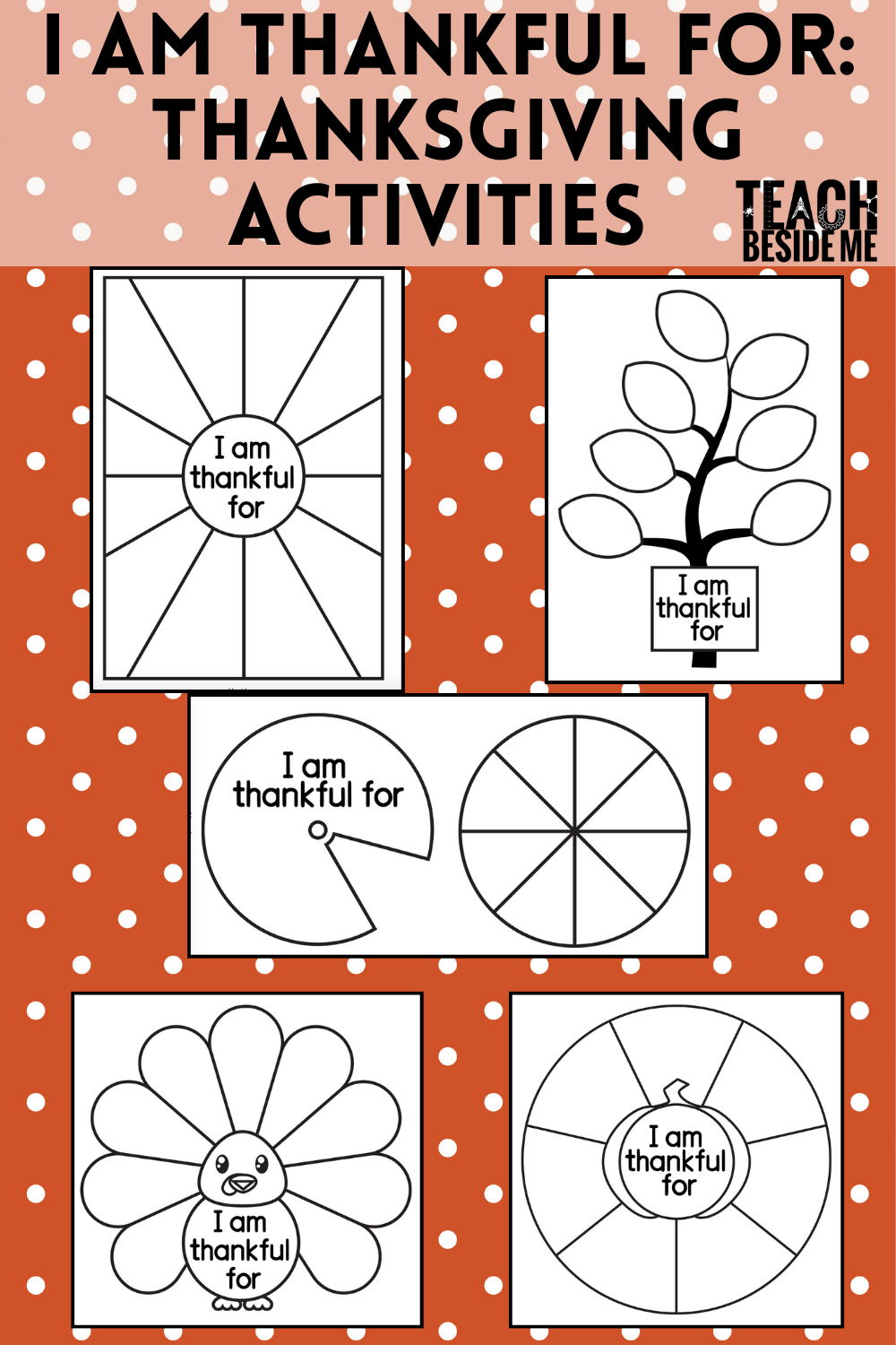 I Am Thankful For Thanksgiving Printables U0026 Activities Teach 